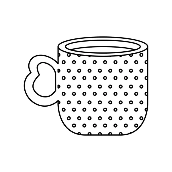 Taza de café delicioso icono aislado — Archivo Imágenes Vectoriales