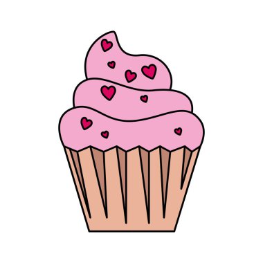 Lezzetli çörek izole edilmiş ikon