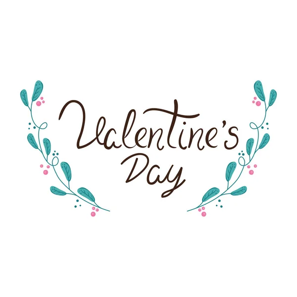 Valentin napi betű dekorációval — Stock Vector