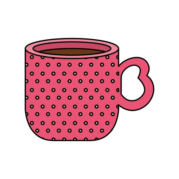 Tasse Kaffee köstlich isoliert Symbol — Stockvektor