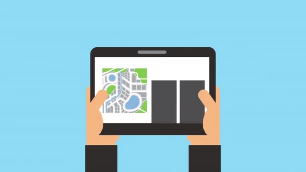 tablette avec application technologique gps 