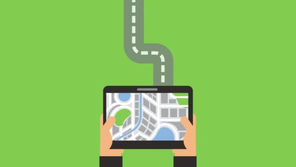 tablette avec application technologique gps 