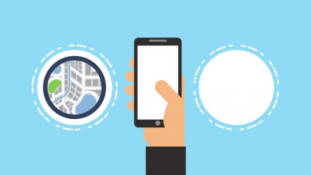 smartphone avec application technologique gps 