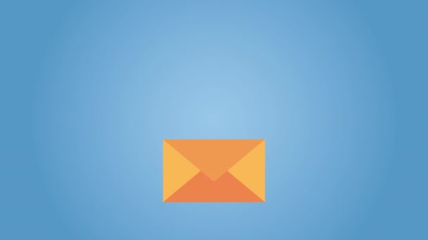 carte animée Saint Valentin avec coeur dans l'enveloppe 