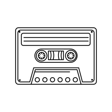kaset doksanlı yılların izole edilmiş simgesi