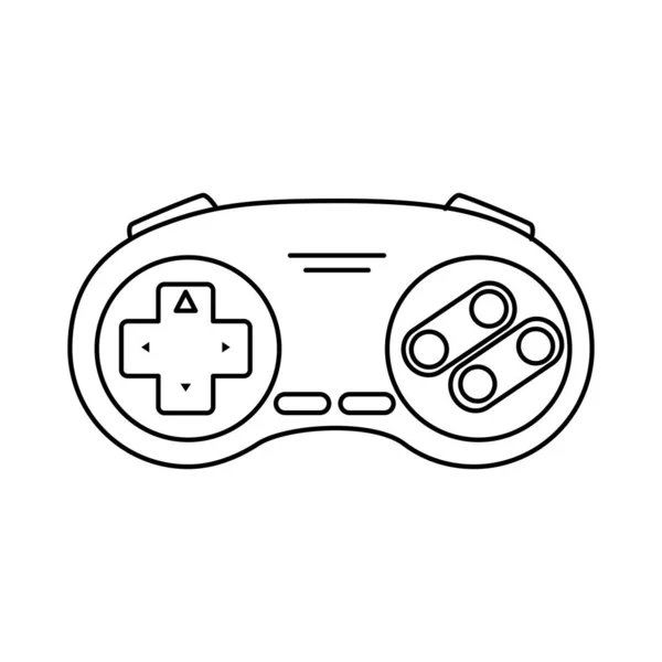 Control juego noventa estilo aislado icono — Archivo Imágenes Vectoriales