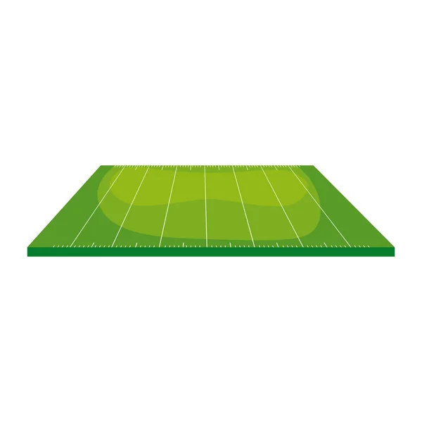 Campo fútbol americano aislado icono — Vector de stock