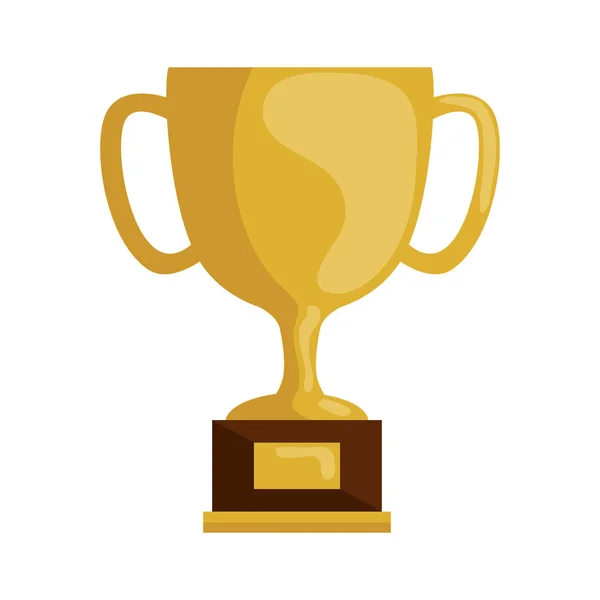 Coppa trofeo icona isolato — Vettoriale Stock