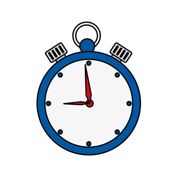 Chronometer time equipment isolated icon — Stock Vector