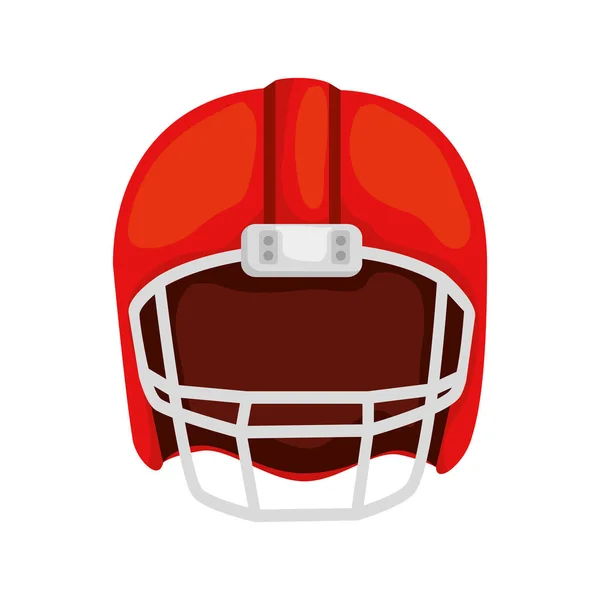 American football helmet isolated icon — Stock Vector