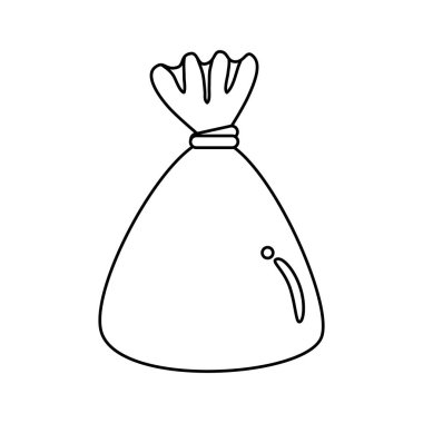 İzole edilmiş simgeye sarılmış şeker