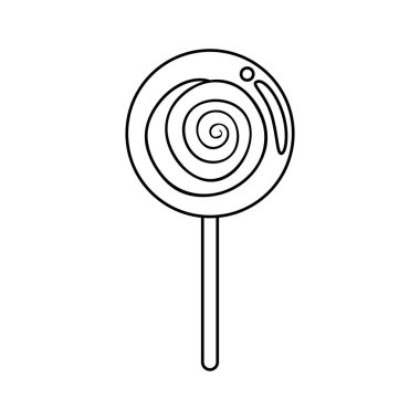 tatlı lolipop lezzetli izole ikon