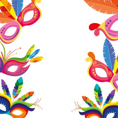 Tüylü maskeli karnaval