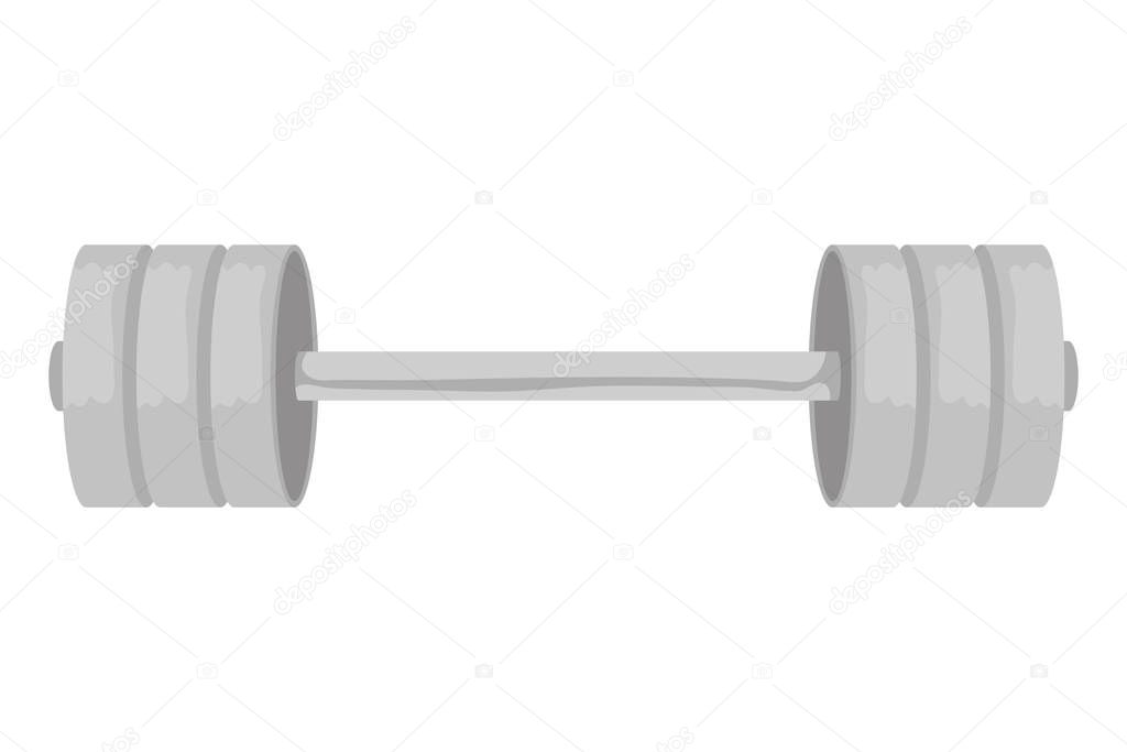 weight lifting dumbbell isolated icon