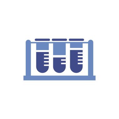 Tıbbi tüpler test laboratuvar simgesi