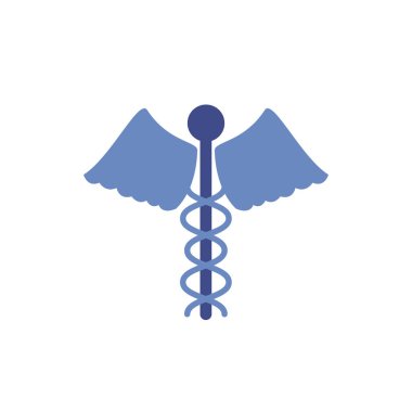 caduceus sağlık sembol düz simgesini