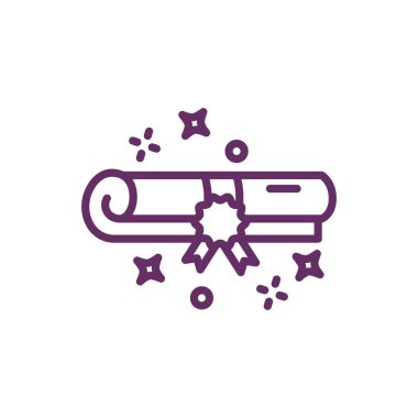 papyrus with magic spell icon