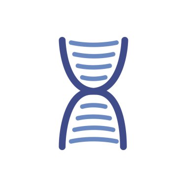 DNA tıbbi sembolü düz simge