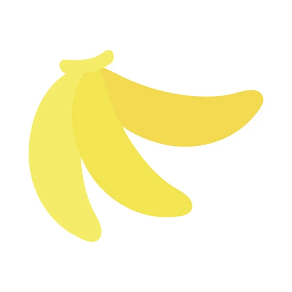 Fresh bananas fruits isolated icon — Stok Vektör