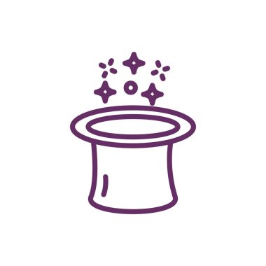 magic tophat sorcery isolated icon