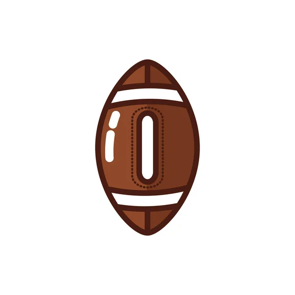 American Football Sport Ballon Ikone — Stockvektor