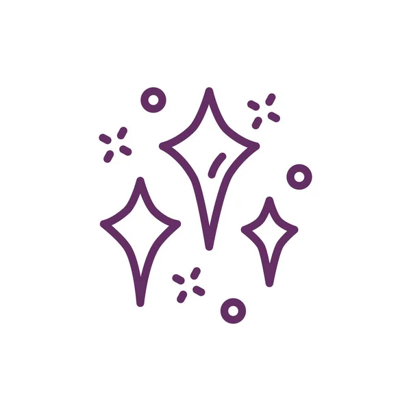 Stars splash magic sorcery icon — Stock vektor