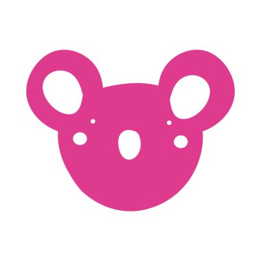 cute koala wild animal character icon
