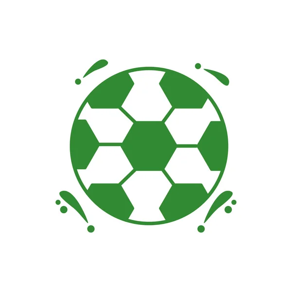 Fotboll ballong sport isolerad ikon — Stock vektor