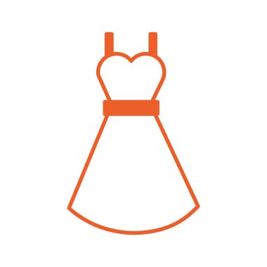 female suit in clothespin icon