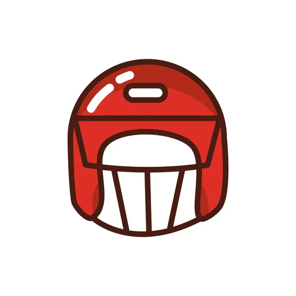 Icono del casco deportivo de fútbol americano — Archivo Imágenes Vectoriales