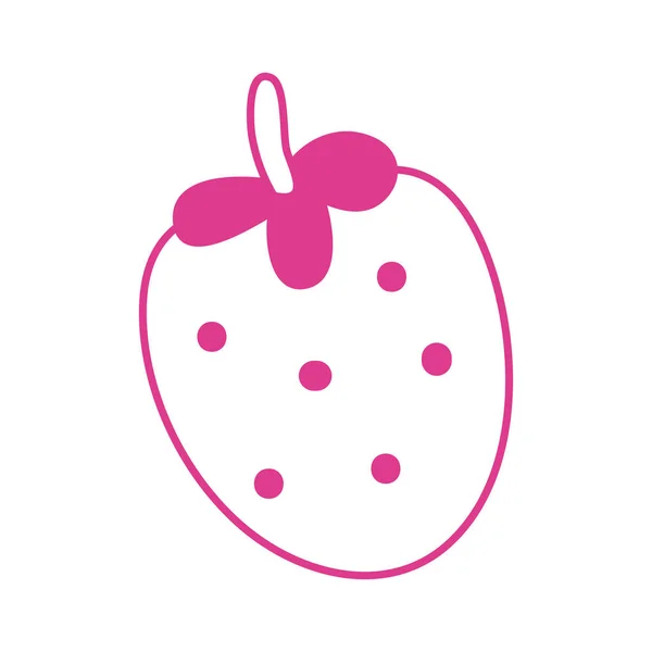 신선한 딸기 과일 고립 된 아이콘 — 스톡 벡터