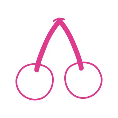 taze kirazlar izole edilmiş ikon