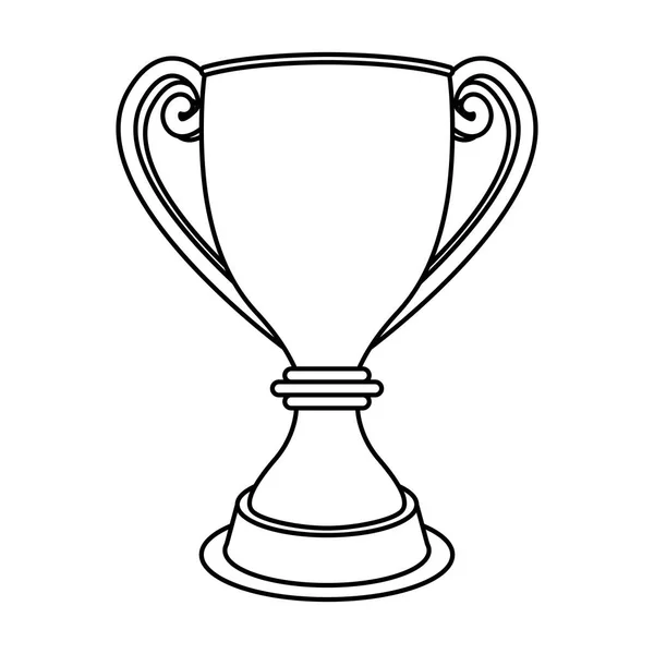 Troféu Copa ícone isolado prêmio — Vetor de Stock