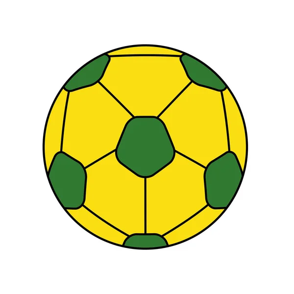 Спортивний м'яч футбольний ізольований значок — стоковий вектор
