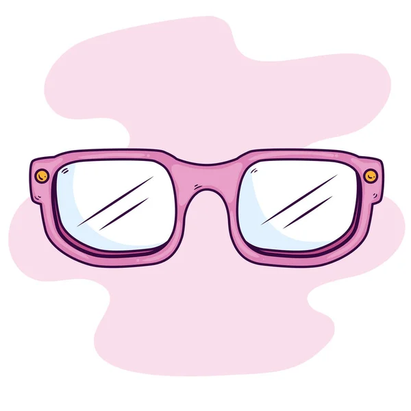 Cute eyeglasses vision optical icon — Stok Vektör