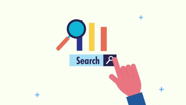 main et loupe optimisation du moteur de recherche 