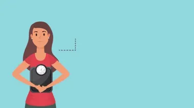 Sağlıklı yaşam tarzına sahip bir kadın.