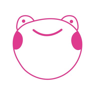 cute little frog character icon