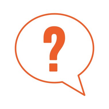 sorgu sembollü konuşma balonu