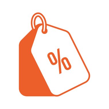 Yüzde simgesi simgesi olan etiket