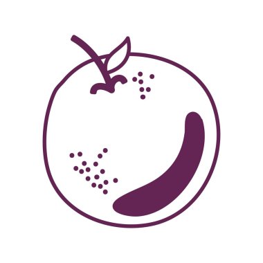 turuncu turunç meyvesi izole edilmiş simge