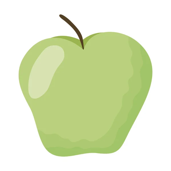 Äpple färsk frukt isolerad ikon — Stock vektor