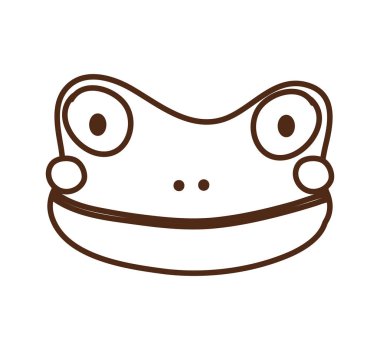 cute little frog character icon