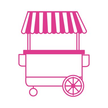 kiosk shop market isolated icon