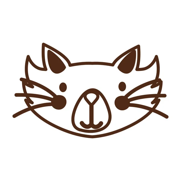 Lindo pequeño gato mascota carácter — Vector de stock