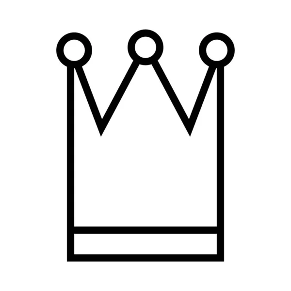 Regina corona icona reale isolato — Vettoriale Stock