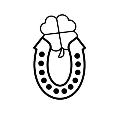 At nalı şanslı izole simgesi