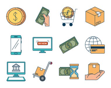 öde paketleri çevrimiçi set simgeleri