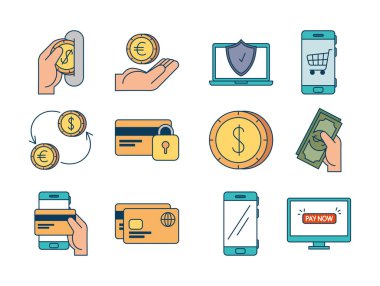 öde paketleri çevrimiçi set simgeleri