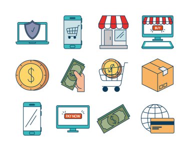 öde paketleri çevrimiçi set simgeleri